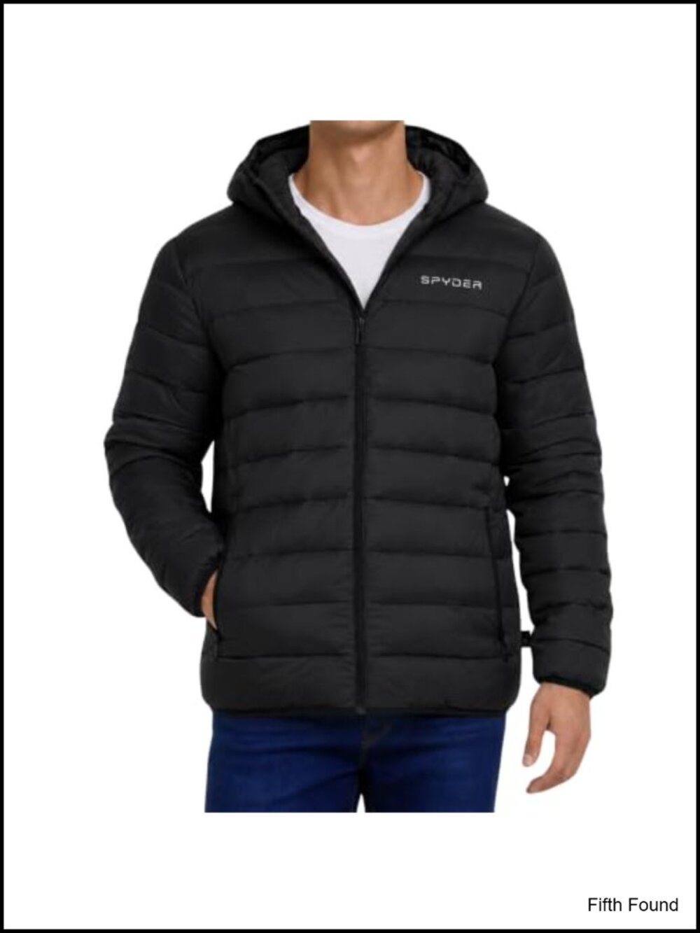 Spyder Men's Packable Puffer Jacket Quilted Hooded Nylon Shell Warm Winter